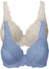 BH med bygel och fin spets (2-pack), bonprix