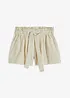 Linneshorts med hög midja, BODYFLIRT