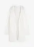 Lång hålmönstrad cardigan, bonprix