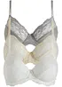 BH med bygel och fin spets (3-pack), bonprix