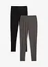 Leggings med ren ekologisk bomull (2-pack), bonprix