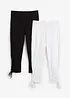 Caprileggings med rynk (2-pack), bonprix