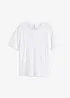 T-shirt med spetsdetalj, bonprix