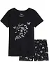Pyjamas med shorts, av ren bomull, bonprix