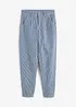 Tunnformade jeans Mid Waist randig, bonprix
