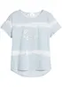 T-shirt med längre bakstycke av ekologisk bomull för barn, bonprix