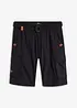 Cargoshorts med resårmidja och skärp, Regular Fit, bonprix