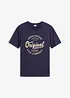 T-shirt med V-ringning i ren bomull, bonprix