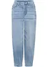 Barreljeans, High Waist, ekologisk bomull, bonprix