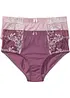 Formande trosa med broderi (2-pack), bonprix