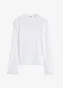 Ribbstickad långärmad T-shirt, bonprix