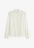 Blus med hålbroderi, bonprix