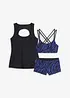 Tankini (3 delar) med BH-bikinitopp, bonprix