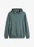 Sweatshirt med huva i bomullsblandning, bonprix