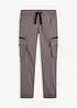 Stretchig dra på-byxa med cargofickor, Regular Fit, bonprix