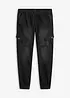 Mjuka jeans med cargofickor, Regular Fit, Straight, bonprix