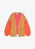 Oversizecardigan med colour blocking-look, bonprix