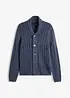 Cardigan med ribbstickat mösnter, bonprix