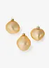 Julgranskulor med organiska former (3-pack), bonprix