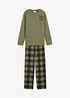 Pyjamas i ekologisk bomull (2 delar), bonprix