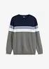 Tröja med colour blocking-look och bomull, bonprix