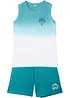 Linne och jerseyshorts för barn (2 delar), ekologisk bomull, bonprix