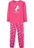 Pyjamas i ekologisk bomull (2 delar), bonprix