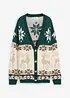 Cardigan med julmotiv, bonprix