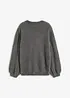 Oversized tröja med bar rygg, bonprix