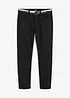 Stretchbyxa med skärp, Regular Fit, Straight, bonprix