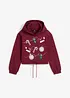 Sweatshirt med huva i ekologisk bomull, bonprix
