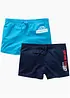 Badshorts för barn med återvunnen polyamid (2-pack), bonprix
