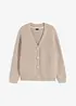 Ribbstickad cardigan, bonprix