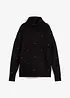 Polotröja med strass, bonprix