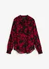 Chiffongblus med smockade detaljer, bonprix