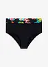 Bikinibyxa med hög midja och normalhöga benöppningar, bonprix