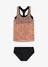 Tankini med elastisk spets (2 delar), bonprix