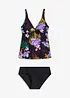 Tankini (2 delar) med V-ringning, bonprix