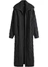 Lång cardigan med flätstickning, bonprix