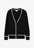 Stickad cardigan med V-ringning, bonprix