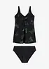 Lång tankini med V-ringning (2-delar), bonprix