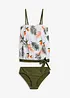 Bandåtankini (2 delar) med axelband som kan varieras, bonprix