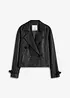 Kort trenchcoat i skinnimitation, bonprix