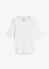 T-shirt av tjock ekologisk bomull, bonprix