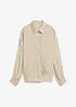 Skjortblus i fin satin, bonprix
