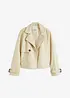 Kort trenchcoat i skinnimitation, bonprix