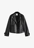 Kort trenchcoat i skinnimitation, bonprix