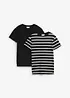 T-shirt av ren ekologisk bomull (2-pack), bonprix