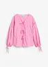 Blus med knytband, bonprix