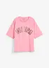 T-shirt i oversizemodell av mjuk bomullsmix, bonprix